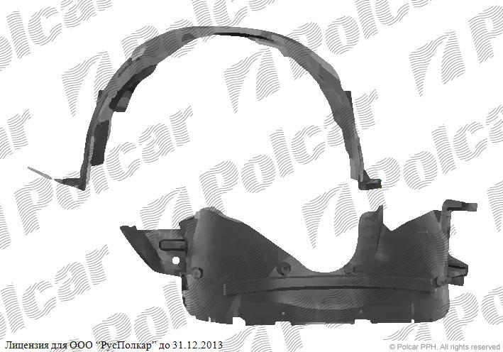 SUZUKI SX4 (EY/GY) 05.06- :Подкрылок левый- 71743051<br />72322-79J00-000<br />72322-80J00-000
