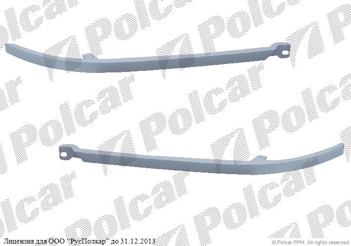 AUDI 80 (B4) 09.91 - 94 :Лента под фару левая (черная)- 8A0853207A