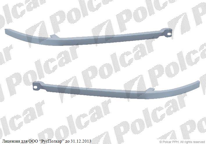 AUDI 80 (B4) 09.91 - 94 :Лента под фару правая (черная)- 8A0 853 208A