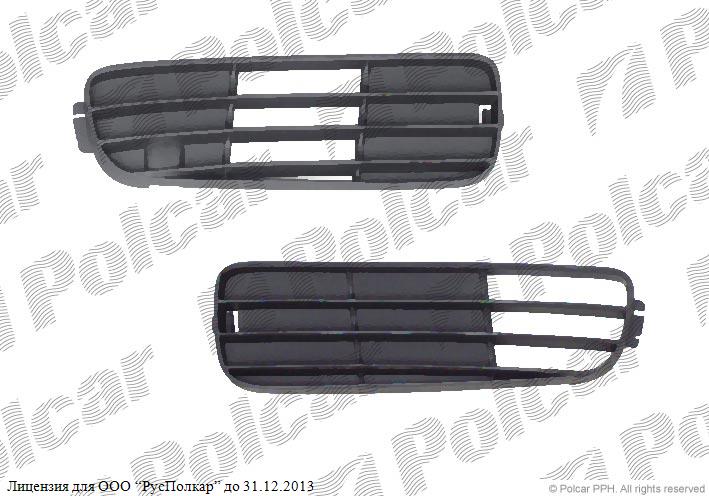 AUDI 80 (B4) 09.91 - 94 :Решетка в бампере правая-