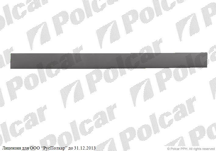 AUDI 80 (B4) 09.91 - 94 :Молдинг заднего бампера (центр, SDN)- 8A0 807 424A01C