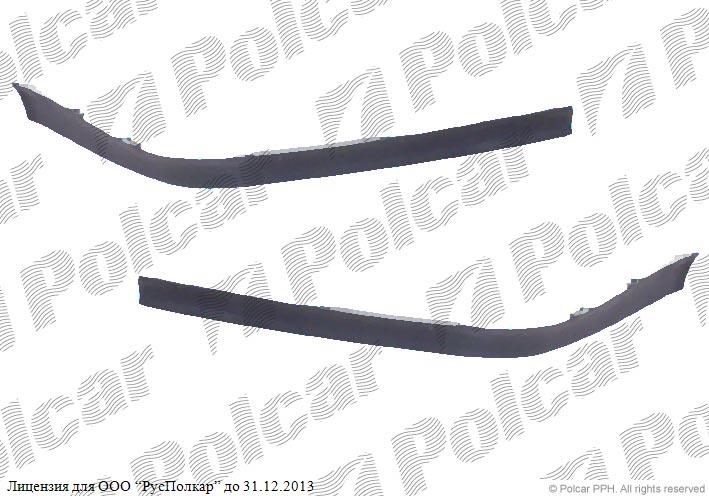 AUDI 100 (C3) +AVANT 10.82 - 11.90/ 200 09.83 - 12.91 :Спойлер переднего бампера левый - 443-805-617<br />443805617A01C
