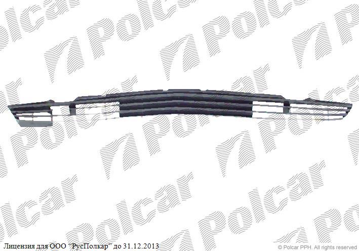 AUDI 100 (C3) +AVANT 10.82 - 11.90/ 200 09.83 - 12.91 :Решетка в бампер центральная (улыбка)- 443-853-667<br />443853667B01C
