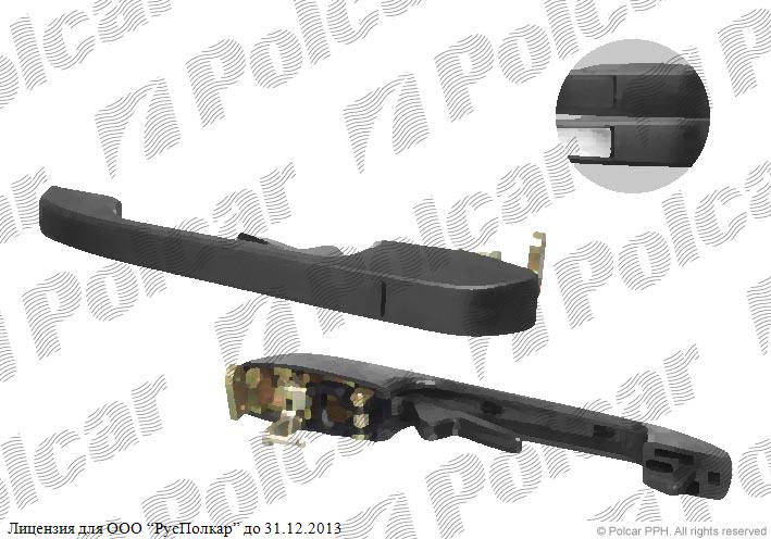 AUDI 100 (C3) +AVANT 10.82 - 11.90/ 200 09.83 - 12.91 :Ручка внешняя задняя левая (-12.87) - 443839205B