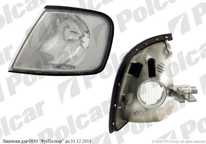 AUDI A3 (8L) 01.96 - 12.99 :Указатель поворота передний (белый, правый) Leart- 8L0953050