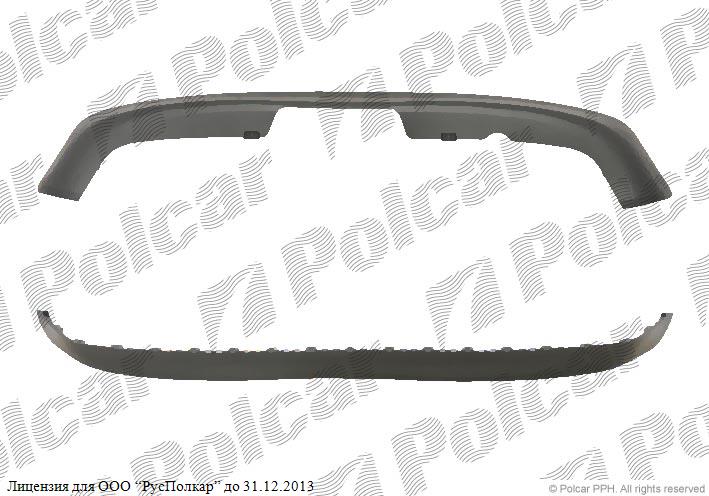 AUDI A3 (8L) 01.96 - 12.99 :Спойлер бампера заднего TYG- 8L0807521F<br />8L0807521F3