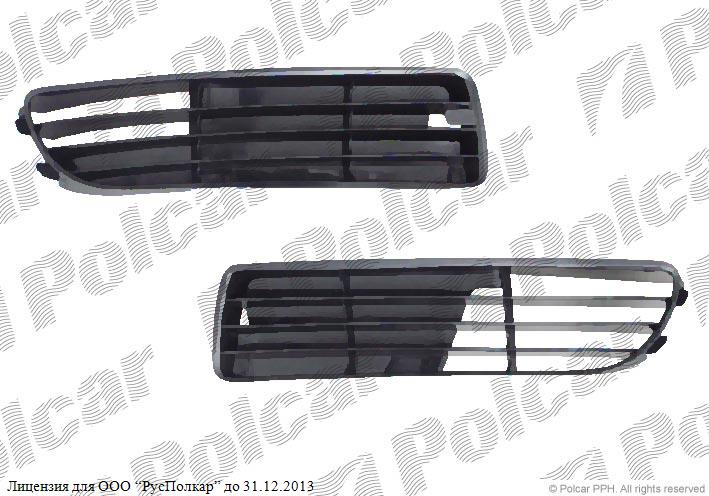 AUDI A4 (B5) SDN 94 - 98/AVANT 94 - 98 :Решетка в бампере правая- 8D0807346B01C