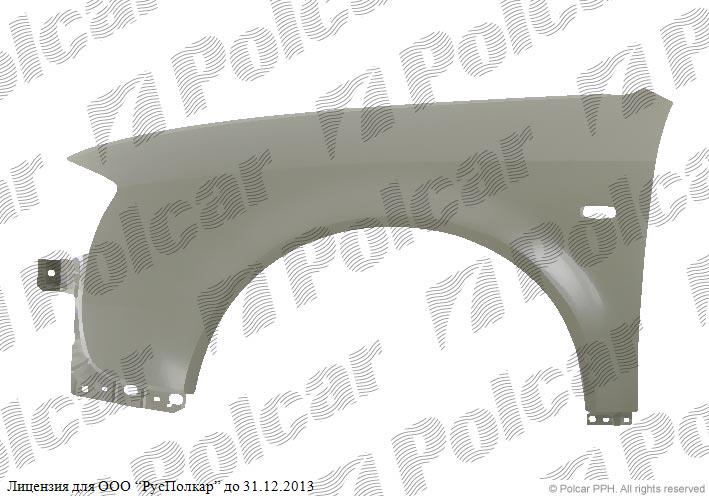 AUDI A6 (C5) SDN/AVANT 06.01 - 01.05 :Крыло переднее левое (с отв.под повтор.) TYG- 4B0821105B