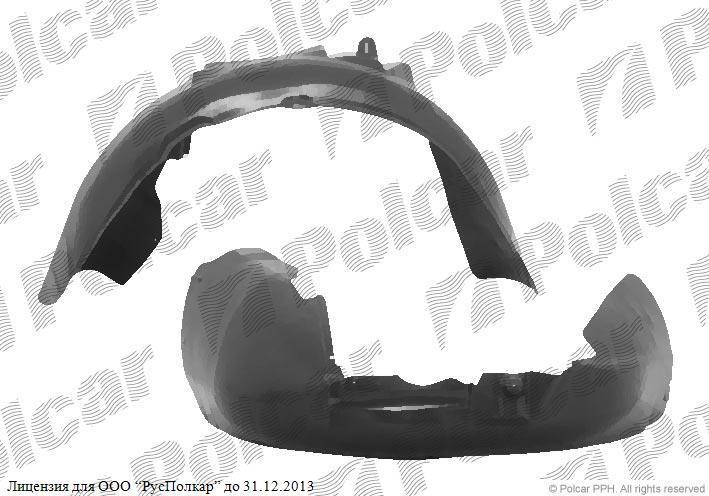 AUDI A4 (B6) 11.00 - 11.04 :Подкрылок передний левый- 8E0821171