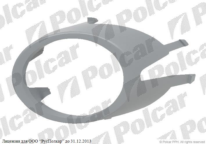 AUDI A4 (B7) 11.04- / 09.06 - 03.08 :Рамка противотуманной фары правая- 8E0807820