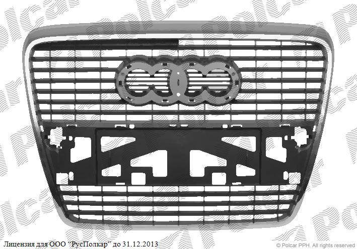 AUDI A6 (C6) SDN/AVANT 05.04 - 10.08 :Решетка радиатора- 4F0 853 651<br />4F08536511QP