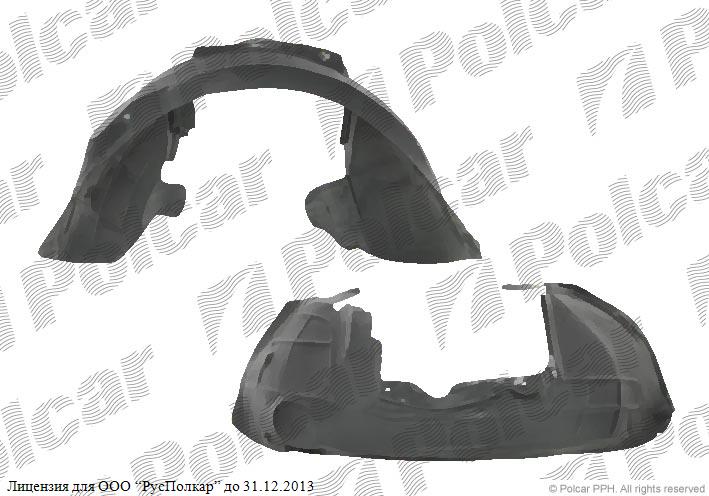 AUDI A6 (C6) SDN/AVANT 05.04 - 10.08 :Подкрылок левый- 4F0 821 133 H<br />8E0 821 172 F