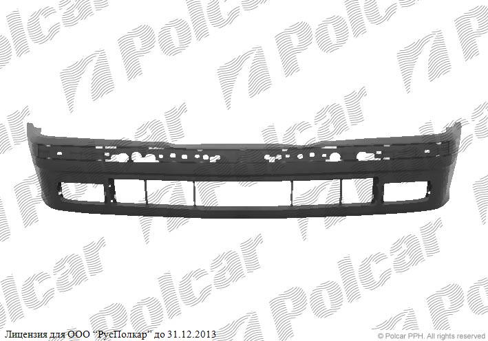 BMW 3 (E36) 12.90 - 03.00 :Бампер передний (чёрный, с отв.под птф) 93-98- 51119070105