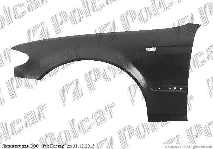 BMW 3 (E46) SDN/комби 10.01 - 06.05 :Крыло переднее правое- 41357042324