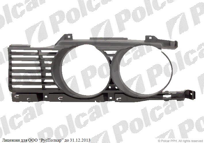 BMW 5 (E34) SDN 88 - 95 + комби 92 - 03.97 :Решетка под фары левая чёрная -93- 51131944137