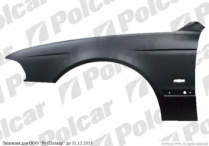 BMW 5 (E39) 01.96 - 06.04 :Крыло переднее левое (с отв. под повторитель) TYG- 41358162133