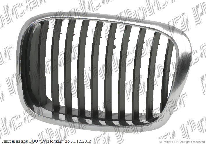 BMW 5 (E39) 01.96 - 06.04 :Решетка радиатора правая (хром/черная) .00-- 51137005838