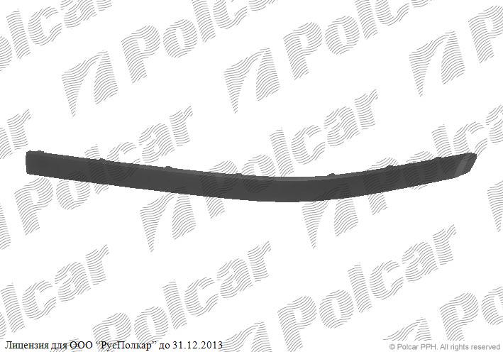 BMW 5 (E39) 01.96 - 06.04 :Молдинг бампера левый (без паркомата, грунт.) 00-- 51117005957