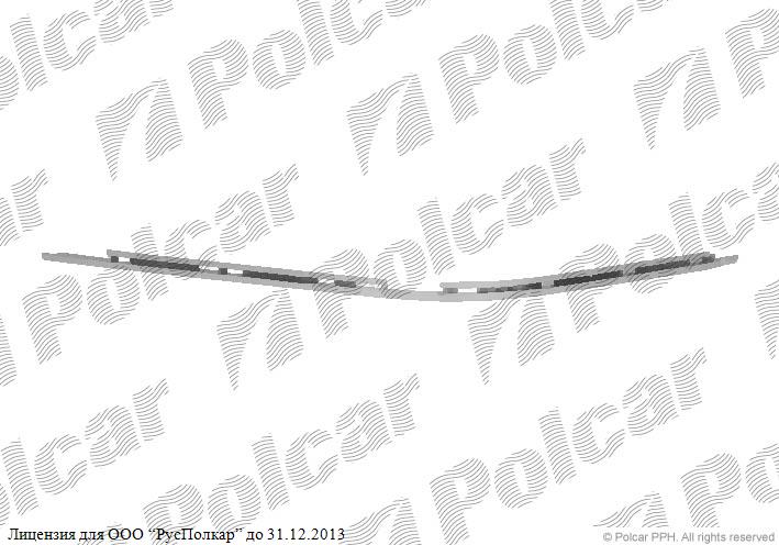 BMW 5 (E39) 01.96 - 06.04 :Молдинг накладки переднего бампера правый (хром) 00-- 51117005972