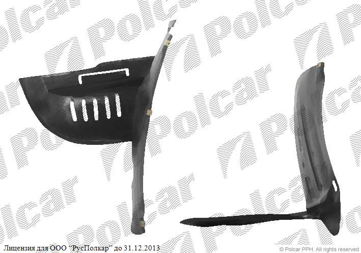 BMW 5 (E39) 01.96 - 06.04 :Подкрылок правый (пер.часть, без TDS) 96-99- 51718159425<br />51718159426