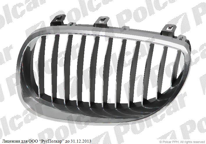 BMW 5 (E60/E61) 06.03 - 06.10 :Решетка радиатора правая (хром/хром/чёрная)- 51137027062