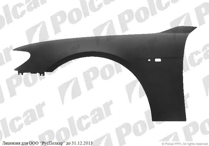 BMW 7 (E65/E66) 01.05 - 10.08 :Крыло переднее левое (сталь)- 41357138473<br />51117056093