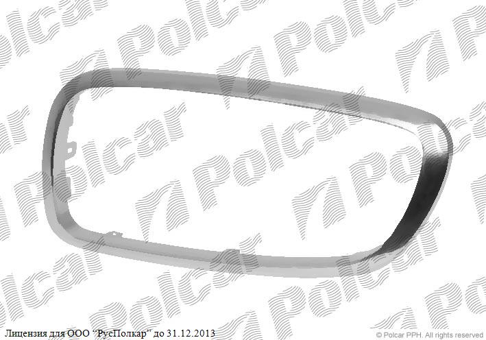 BMW 7 (E65/E66) 01.05 - 10.08 :Рамочка решетки левая (хром), 01.05-10.08- 51137145739