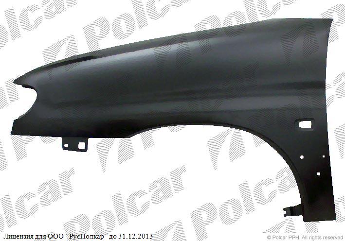 CITROEN BERLINGO (MF) 07.96 - 10.02 :Крыло переднее левое (с отв. под птф и накладки)- 7136 L9<br />7840H4<br />7841J9