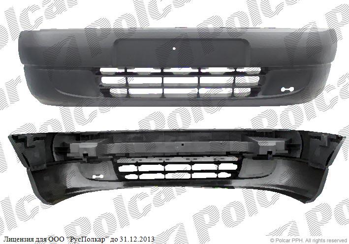 CITROEN BERLINGO (MF) 07.96 - 10.02 :Бампер передний чёрный- 7401H7<br />7840H4