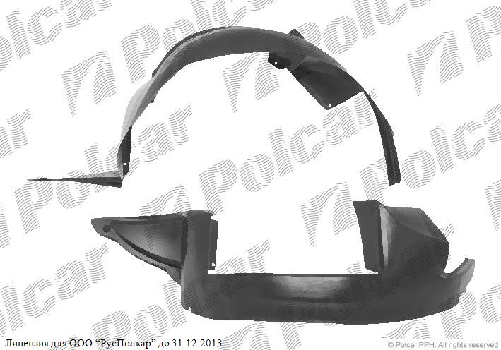 CITROEN BERLINGO (MF) 07.96 - 10.02 :Подкрылок передний левый- 7136C6<br />7401H7