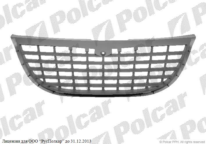 CHRYSLER VOYAGER (RG/RS) 01.00 - 12.04 :Решетка радиатора темн-сер.- 4857300AA<br />4857339AA