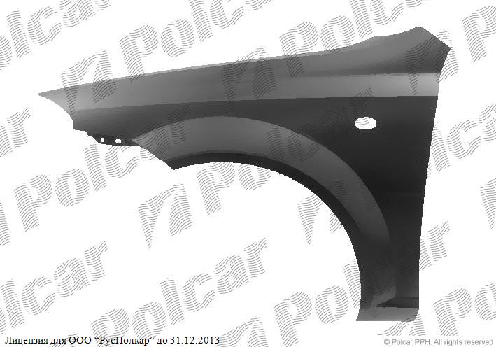 CHEVROLET LACETTI (H/B) 03.05- :Крыло переднее левое (с отв.под повтор.), НВ TYG- 96548951<br />96548953