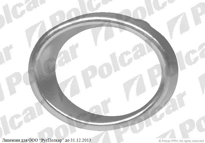 CHEVROLET AVEO HB (T255) 04.08 - 05.11 :Рамка фары противотуманной правая (хром.)- 968080192