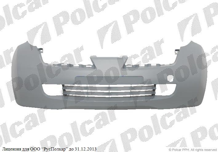 NISSAN MICRA (K12) 01.03 - 11.10 :Бампер передний (грунт., с отв.под птф), -10.05- 62022-AX740<br />62030-AX630