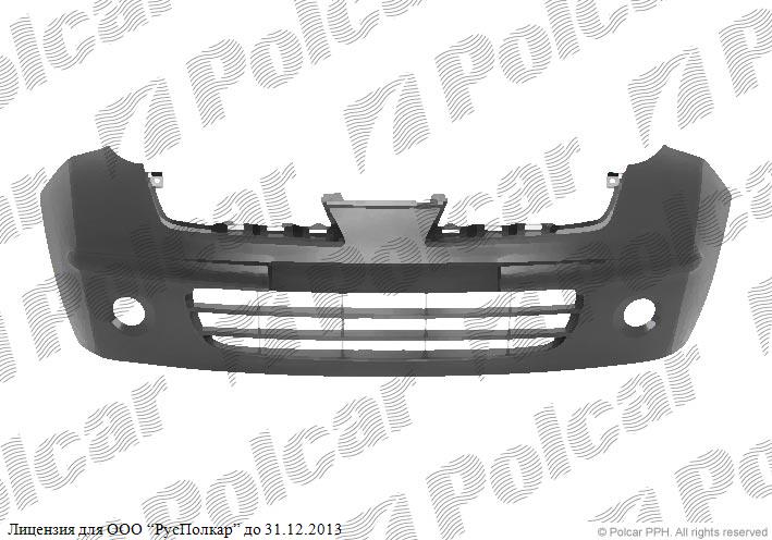 NISSAN MICRA (K12) 01.03 - 11.10 :Бампер передний (грунт., с отв.под птф), 10.05- - 62022-BC240