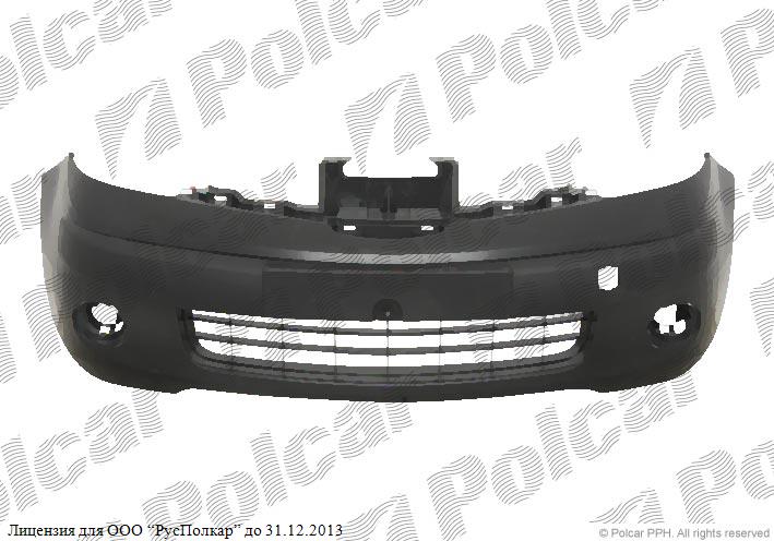 NISSAN NOTE (E11) 04.06 - 02.09 :Бампер передний (под покраску, негрунтов., с отв.под птф)- 62022-9U040