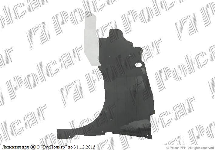 NISSAN PRIMERA (P12) 10.01 - 12.07 :Защита под двигатель правая- 75896-AV500