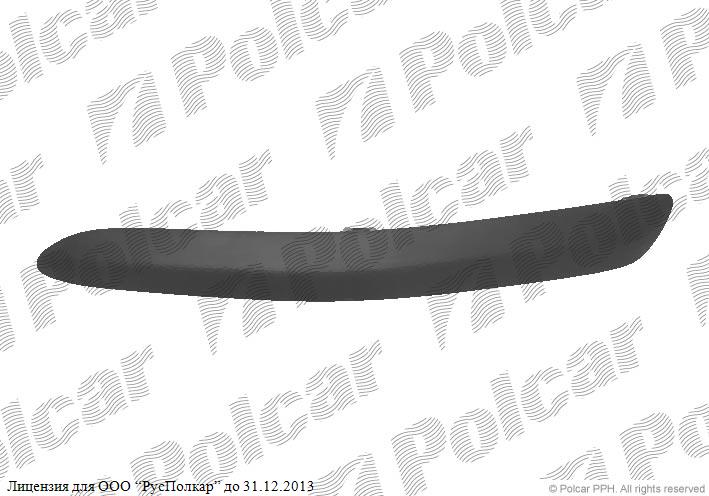 NISSAN ALMERA (N16) 03.00 - 12.02 :Молдинг переднего бампера левый- 62022-BN125<br />620754M540