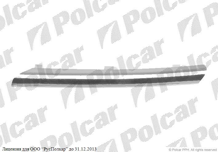 NISSAN ALMERA (N16) 01.03 - 05.07 :Накладка решетки левая (хром)- 62386BN700