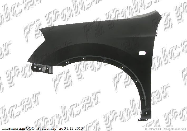 NISSAN QASHQAI (J10) 03.07 - 04.10 :Крыло переднее правое (с отв. под повтор. и расширитель)- F3100-JD0M0<br />F3101-JD0M0