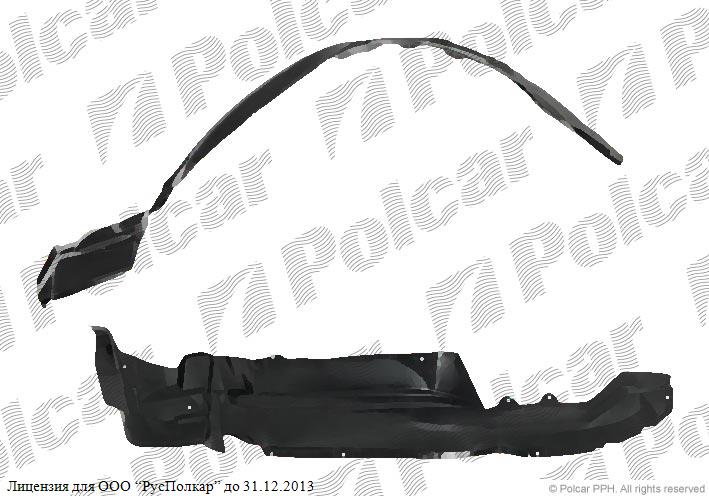 NISSAN TERRANO II (R20) (ESP) 09.99 - 06.02 :Подкрылок передний правый- 63842-0F010