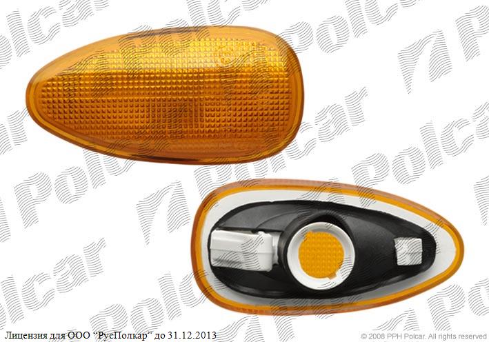 FIAT BRAVO/BRAVA (182) 06.95 - 10.01 :Указатель поворота боковой (жёлтый, левый=правый)- 46450200