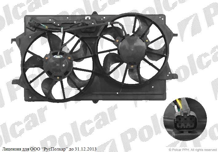 FORD FOCUS (DAW/DBW/DNW/DFW) 09.98 - 11.04 :Вентилятор радиатора- 1075126<br />98AB8C607DL