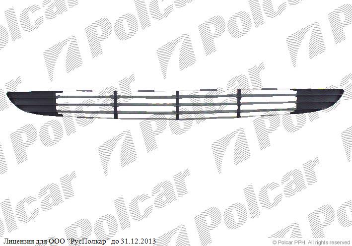 FORD FOCUS (DAW/DBW/DNW/DFW) 09.98 - 11.04 :Решетка в бампере центральная (без отв. под птф, чёрная, BASE), -01- 1087333