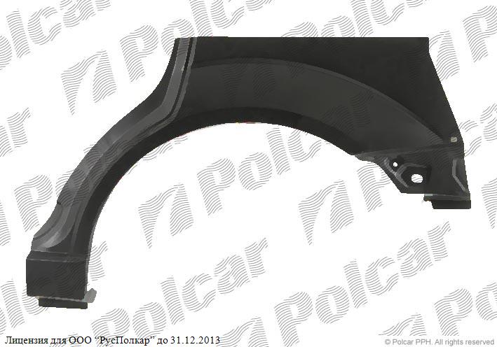 FORD FOCUS (DAW/DBW/DNW/DFW) 09.98 - 11.04 :Ремкомплект крыла заднего левого (комби 5D Klokkerholm)-