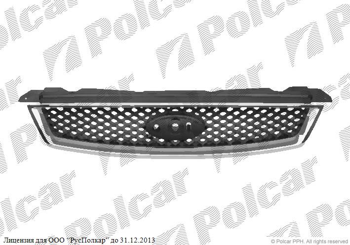 FORD FOCUS II (DA) 11.04 - 01.08 :Решетка радиатора (хром/чёрная)- 1337961<br />1380006