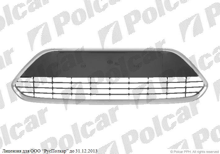FORD FOCUS II (DA) 01.08 - 12.10 :Решетка в бампере центральная (с хром. накладкой, Ghia/Titanium)- 1520644