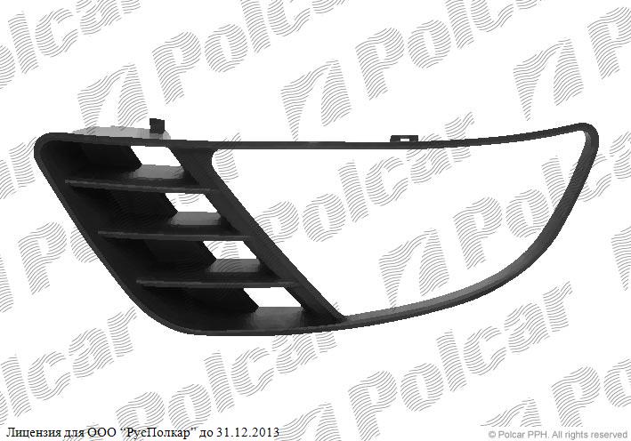 FORD FIESTA (JHS) 01.02 - 09.05 :Решетка в бампере левая (с отв. под птф)- 1151762