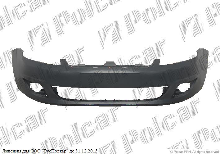 FORD FIESTA (JHS) 10.05 - 09.08 :Бампер передний (грунт., с отв. под птф)- 1386201