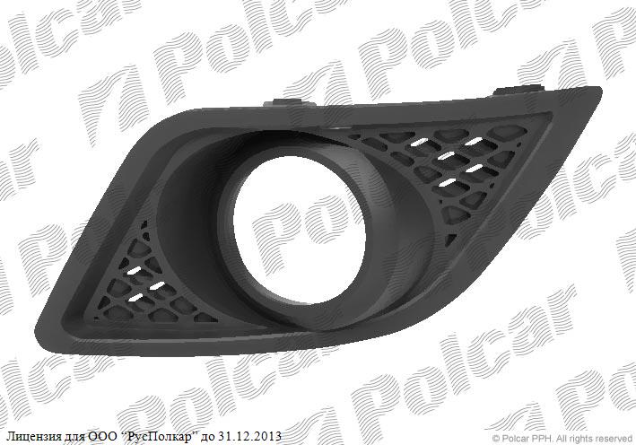 FORD FIESTA (JHS) 10.05 - 09.08 :Рамка фары противотуманной левая (чёрная, с отв. под птф)- 1375902